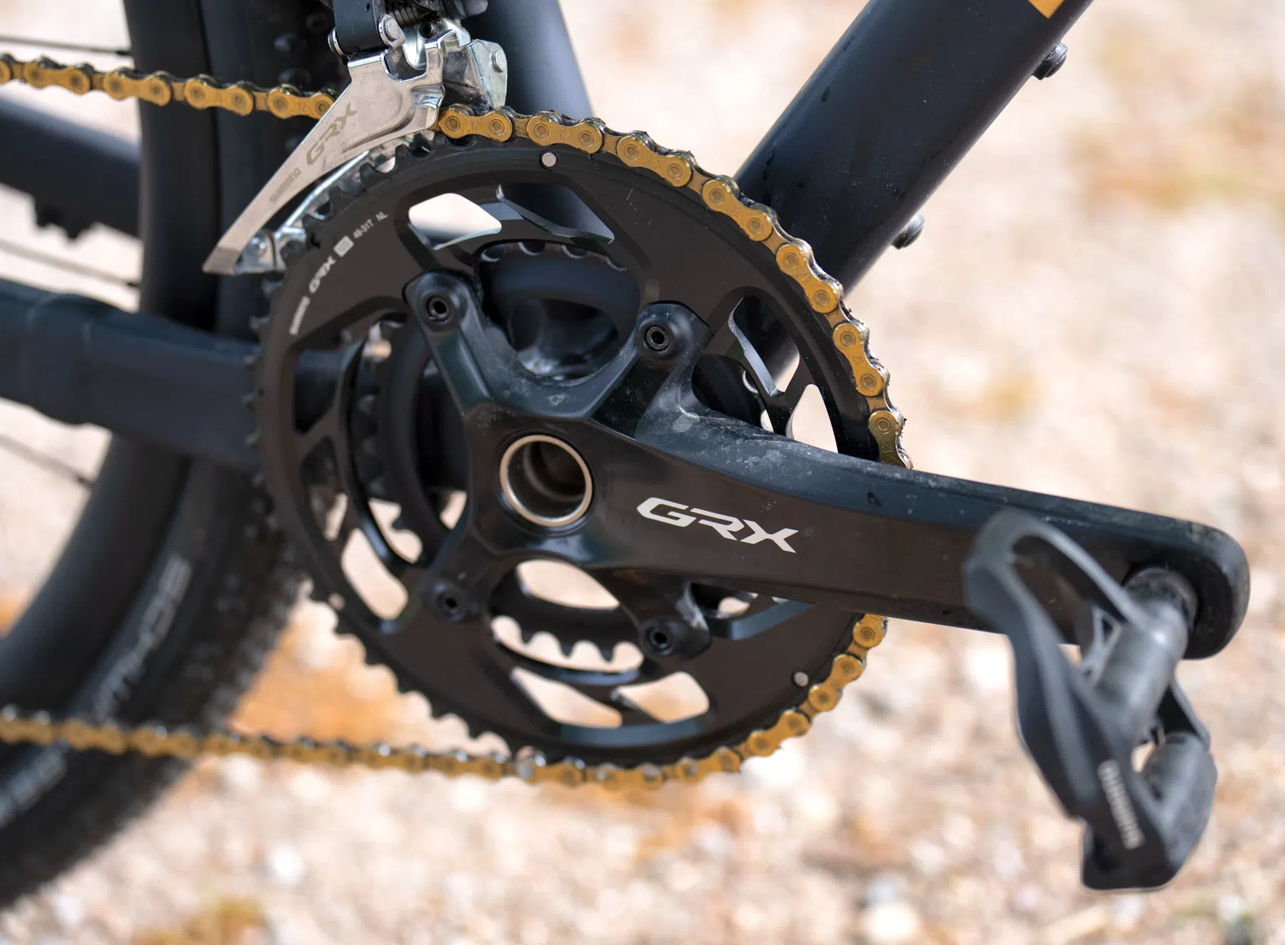 GRX Di2 groepset 2x crankstel